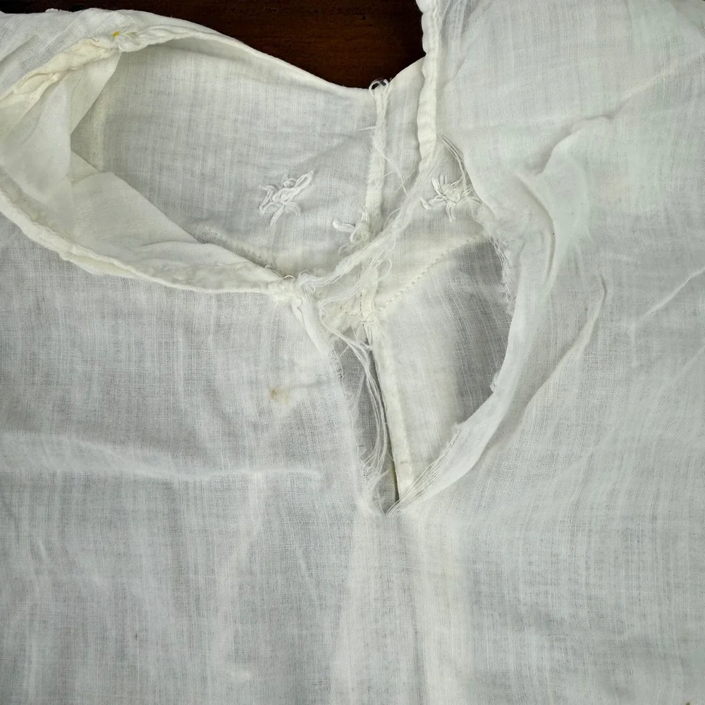 Vintage Handmade Baby Clothes Lot Pink Lace Dress Bloomers White Gown Robe‎ 4pc
